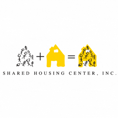 Shared Housing Center logo with confetti animation